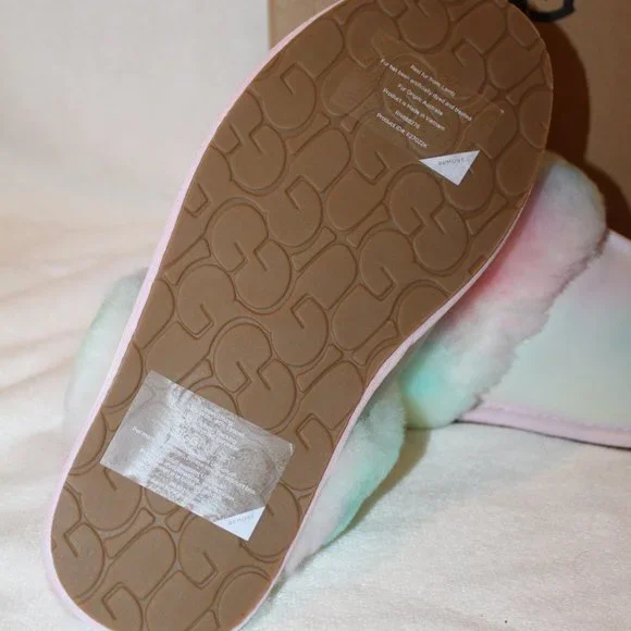 NIB UGG WOMEN'S WATERCOLOR SCUFFETTE II SUEDE SHEARLING LINED SLIPPERS - Picture 5 of 7